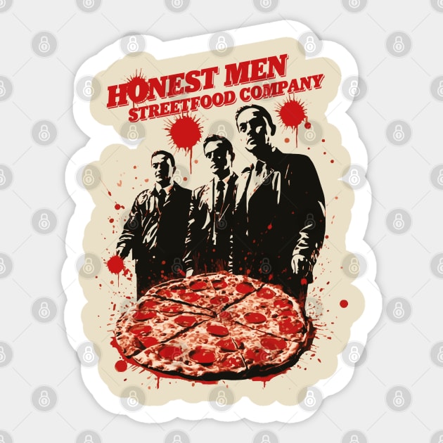 Honest Men Streetfood - Sticker by Delicious Art